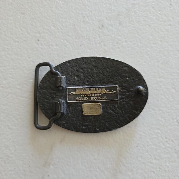 Vtg Dallas Cowboys Solid Bronze Belt Buckle 1984 80s NFL Texas Football - Picture 2 of 9